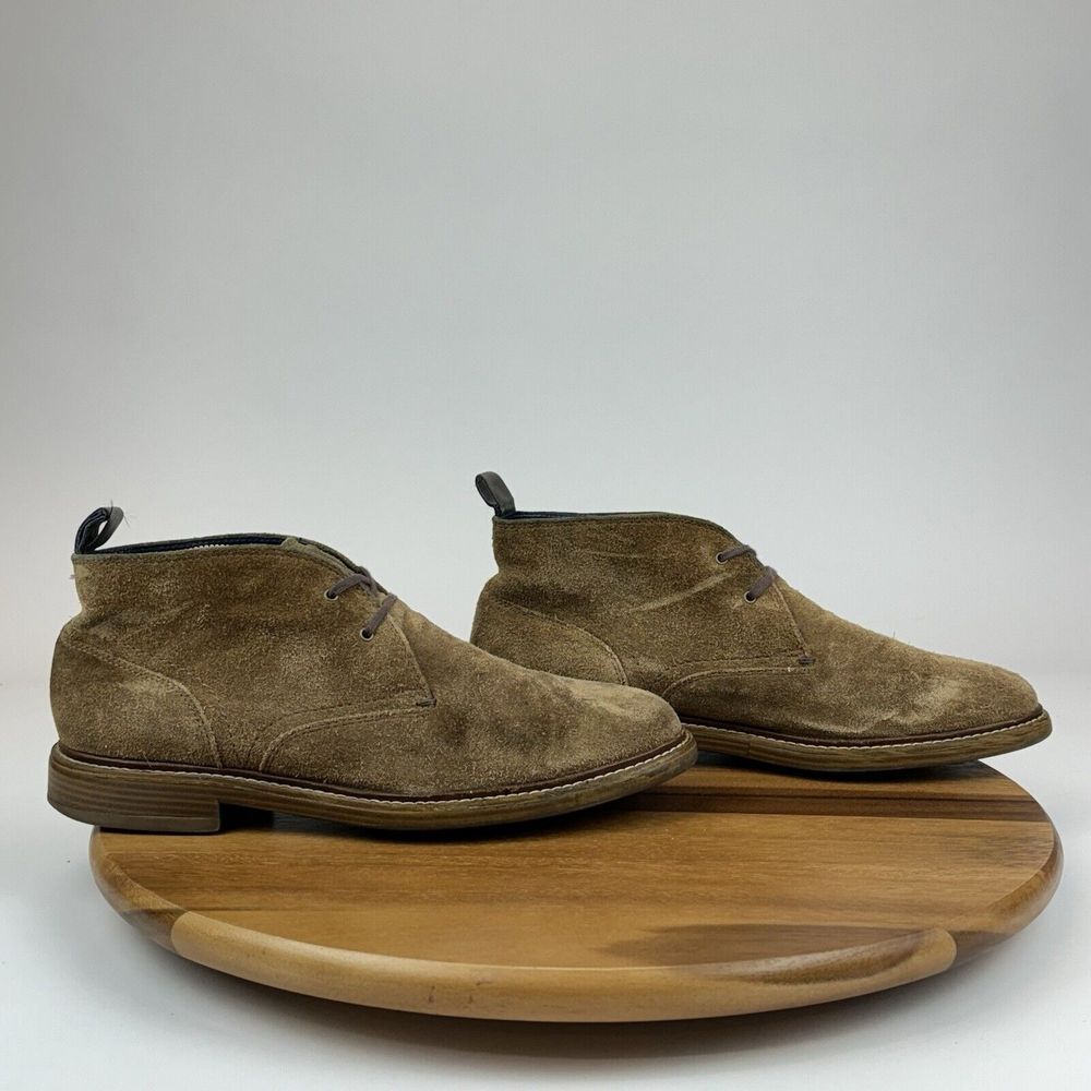 Mens Cole Haan Adams Grand Os Brown Leather Casual Chukka Ankle Boots Size 9.5 M